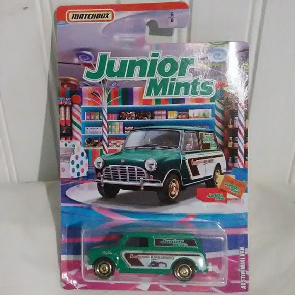 SALE Matchbox Junior Mints Austin Mini Van - Picture 1 of 8